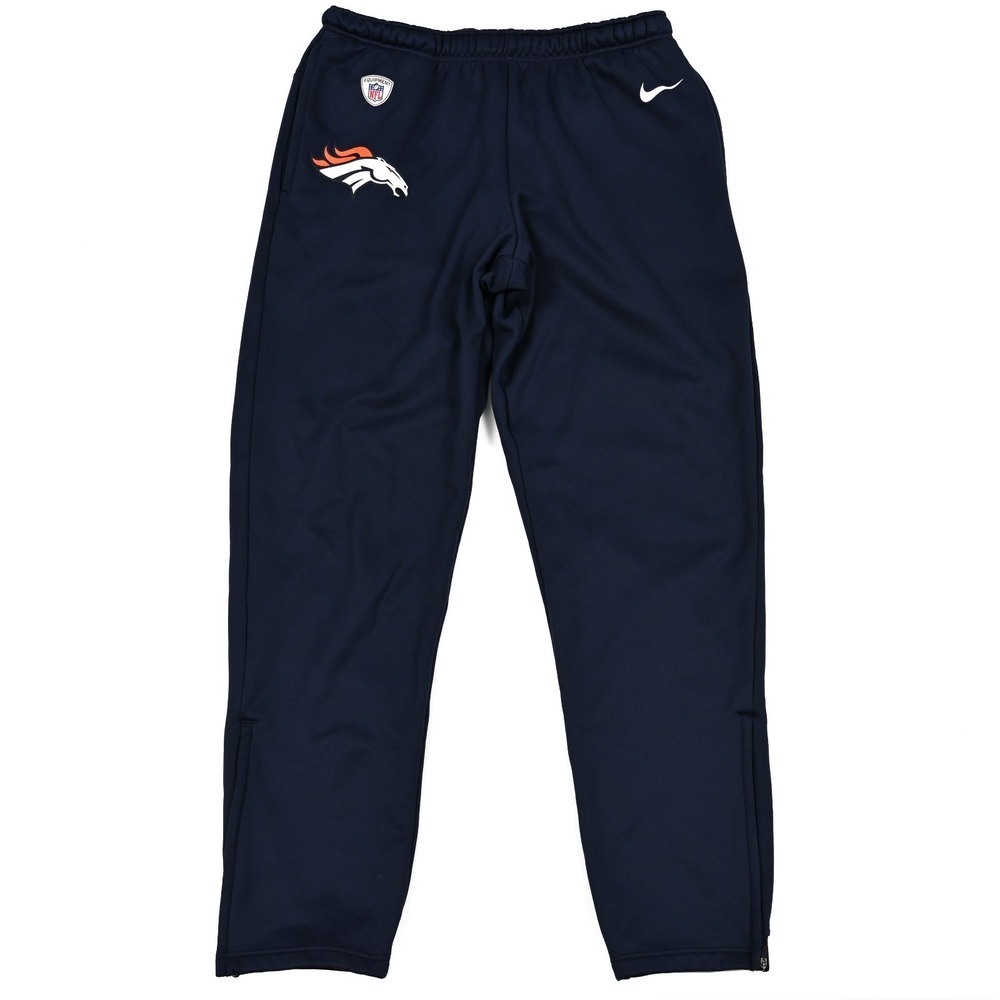 Denver Broncos Nike Sweatpants Men's L Stretch‎ Equipment Training NFL On Field